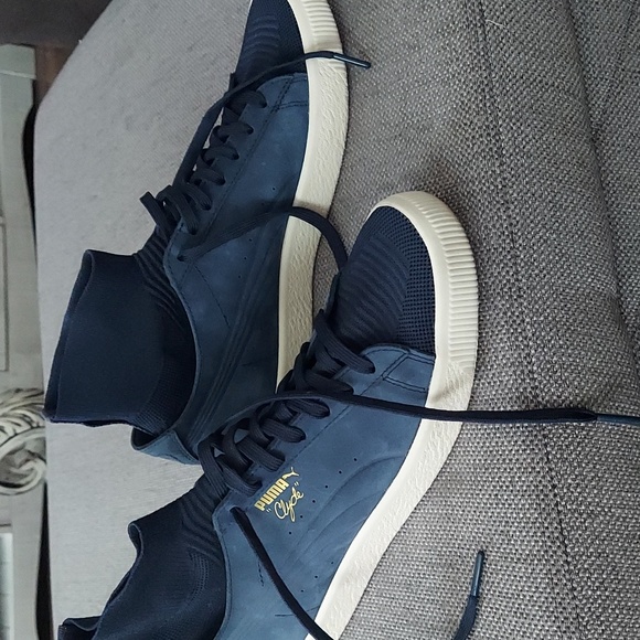 Puma sz 11 Clyde x sock sneakers - Picture 2 of 4